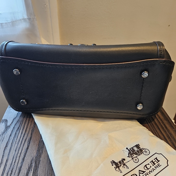 Coach Drifter Tophandle Satchel Willow Floral Tea Rose Applique (54079) - Picture 6 of 16